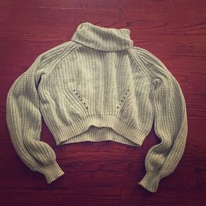 Turquoise Knitted Turtleneck